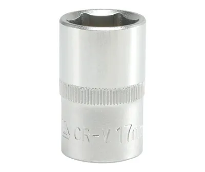 Nasadka Krótka 6-KĄTNA Chromowana 1/2'' 17mm YATO
