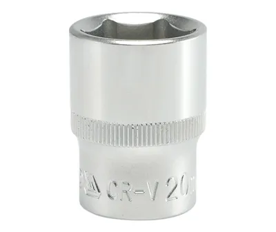 Nasadka Krótka 6-KĄTNA Chromowana 1/2'' 20mm YATO