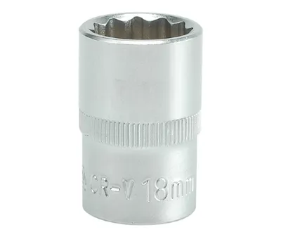 Nasadka Krótka 12-KĄTNA Chromowana 1/2'' 19mm YATO