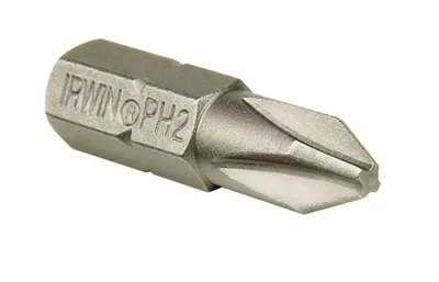 Grot, Bit, Końcówka Typu Phillips 1/4' 25mm 10 szt. PH2 IRWIN