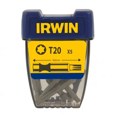 Końcówka Typu Torx 1/4' Długa 50mm 5 szt. T20 IRWIN