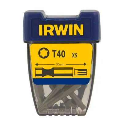 Końcówka Typu Torx 1/4' Długa 50mm 5 szt. T40 IRWIN