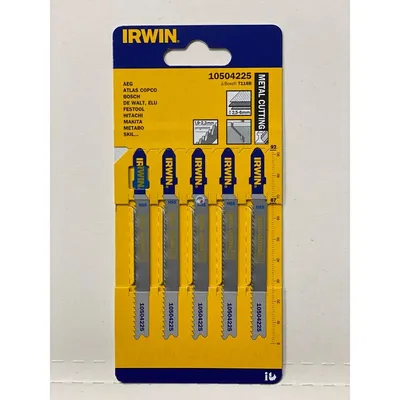 Brzeszczot Do Metalu Do Wyrzynarki Komplet 5 Sztuk Typ T118B IRWIN