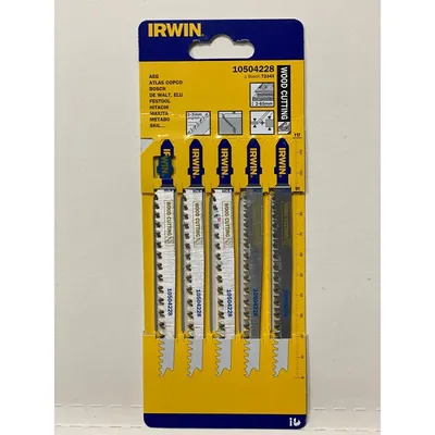 Brzeszczot Do Drewna Do Wyrzynarki Komplet 5SZTUK Typ T234X IRWIN