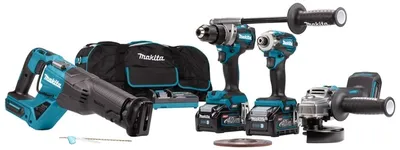 Zestaw Combo 40V Xgt DF001G+TD001G+GA005G+JR001G 2*4.0AH Tor MAKITA