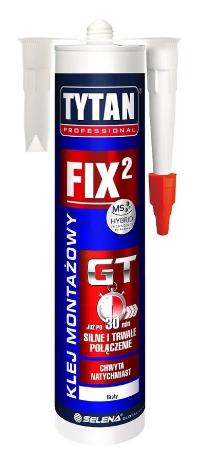 Klej Montażowy FIX2 GT 290ml TYTAN - Biały