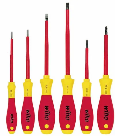 Zestaw Wkrętaków Softfinish Electric Płaski 6 Części WIHA