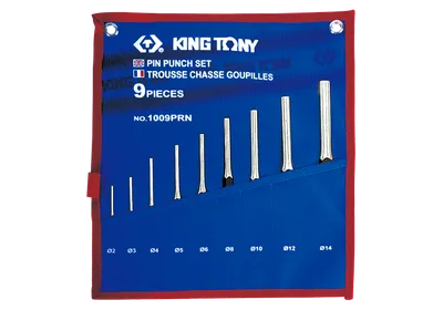 Zestaw Wybijaków Igłowych 9CZ.2-14MM Etui Z Materiału KING TONY