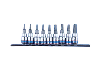 Kpl. Nasadek 1/4'' Torx 9 Sztuk T8-T40 KING TONY