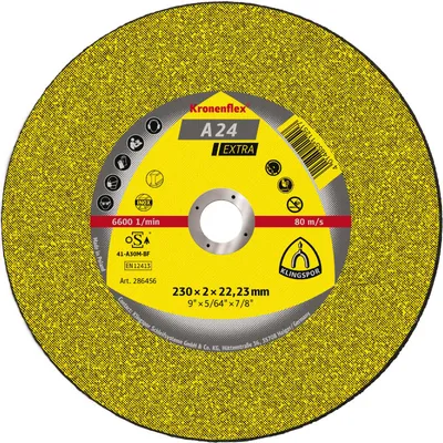 Tarcza Płaska A24EX T1A 125*2.5*22 242138 KLINGSPOR