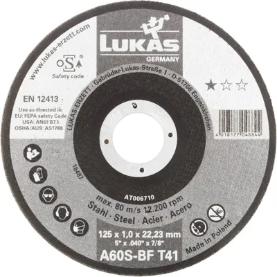 Tarcza Płaska T1A 125*1.0*22 A60S-BF Premiumflex ROTTLUFF