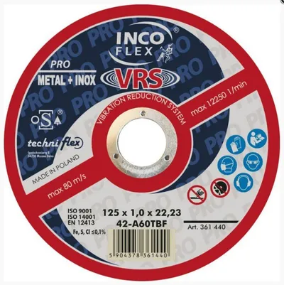 Tarcza Wypukła T27 230*1.9*22 A36TBF-VRS TECHNIFLEX