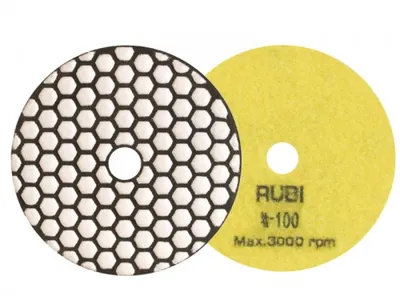 Tarcza Diamentowa Do Polerowania Na Sucho FI 100 mm Gr. 100 RUBI