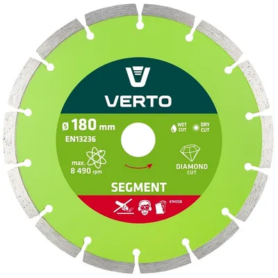 Tarcza Diamentowa Segmentowa 180mm VERTO
