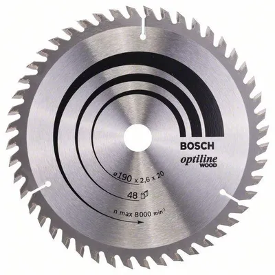 Piła Tarczowa-H Optiline Wood 190*2,6*20/16 Z48 BOSCH