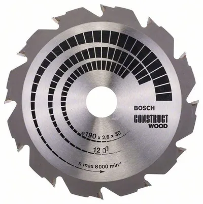 Piła Tarczowa H Construct Wood 190*2,6*30Z12 BOSCH