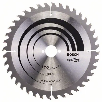 Piła Tarczowa-H Optiline Wood 250*3,2*30/Z40 BOSCH
