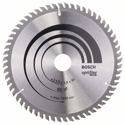 Piła Tarczowa H Optiline Wood 210*2,8*30/60Z BOSCH