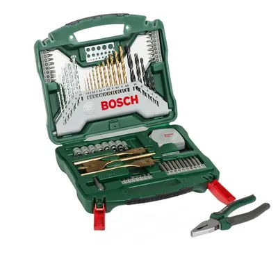 Zestaw Wierteł X-Line 70SZT+SZCZYPCE BOSCH