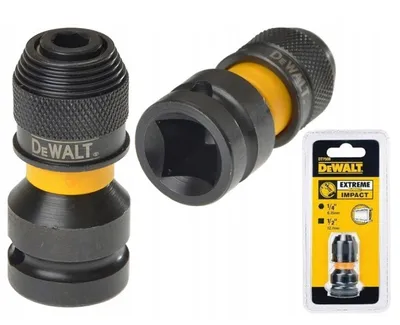 Adapter Do Zakrętarek Udarowych Z 1/2' Na 1/4' DEWALT