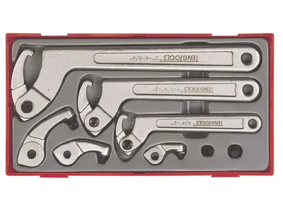 Zestaw Kluczy Hakowych 8 szt. TENG TOOLS