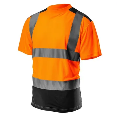Koszulka T-Shirt Ostrzegawczy Ciemny Dół XXL NEO - Pomarańczowy