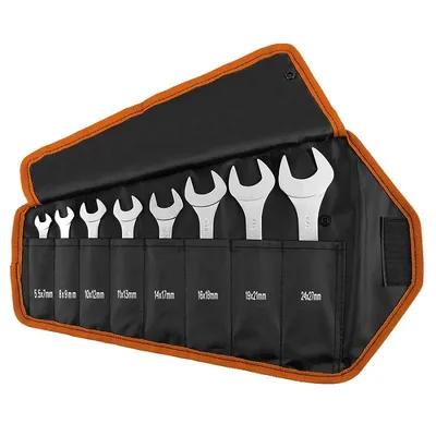 Klucze Płaskie Dwustronne 5.5-27MM Zestaw 8 Sztuk NEO