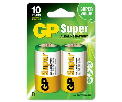 Bateria Super Alkaline LR20 D 1.5V 2 Sztuki GP BATTERY