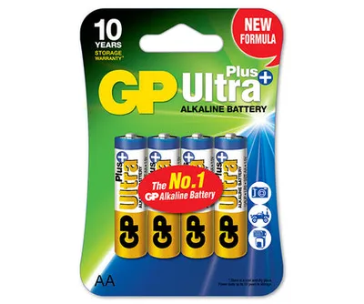 Bateria Ultra+ Alkaline Aa LR6 1.5V 4 Sztuki GP BATTERY