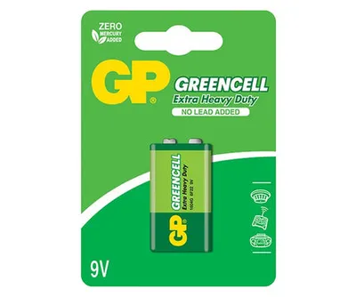Bateria Greencell 9.0V 1604g GP BATTERY