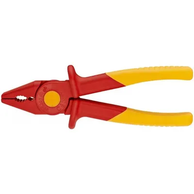 Szczypce Płaskie Z Tworzywa Sztucznego Izolowane 180mm KNIPEX