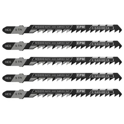 Brzeszczot Do Wyrzynarki 74mm 6TPI Drewno T244D 5 Sztuk EPM