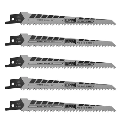 Brzeszczot Do Piły Szablastej 150mm 6TPI Drewno S644D 5 szt. EPM