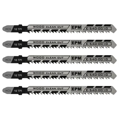 Brzeszczot Do Wyrzynarki 74mm 10TPI Drewno T101BR 5 Sztuk EPM