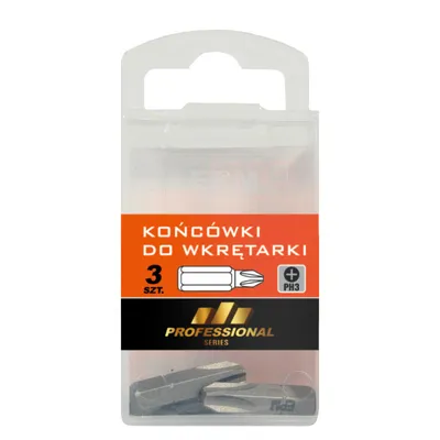 Grot, Bit, Końcówka Do Wkrętarki 25mm 3 szt. PH3 EPM