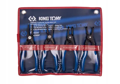 Zestaw Szczypiec Do Pierścieni Segera, 4 szt. Etui KING TONY