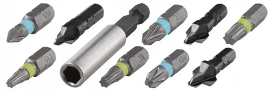 Zestaw Bitów I Fazowników 10 szt. WOLFCRAFT