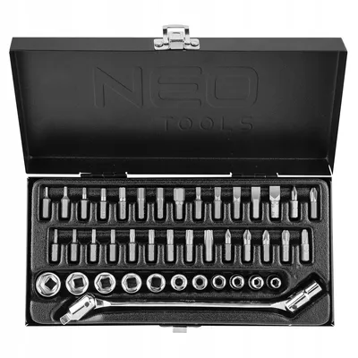 Zestaw Kluczy Nasadowych 1/4'' 41 Cześci NEO