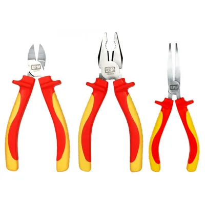 Zestaw Szczypiec Izolowanych 3 Sztuki 160mm Crv EPM