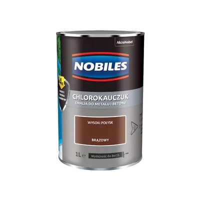 Emalia Chlorokauczukowa 0.9l NOBILES - Brązowa