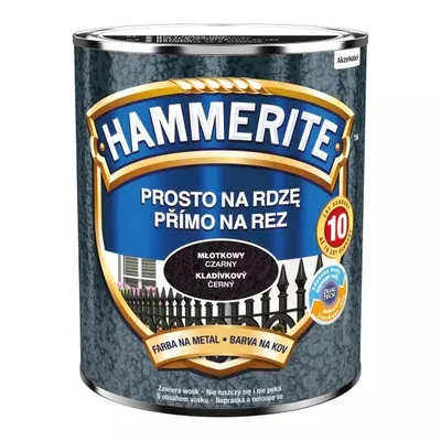 Emalia HAMMERITE Młotkowy 0,7l - Czarny