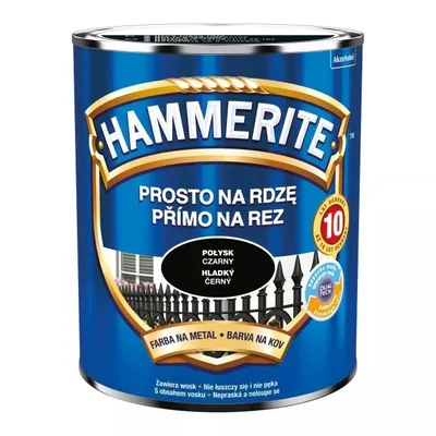 Emalia HAMMERITE Połysk 0,7l - Czarny