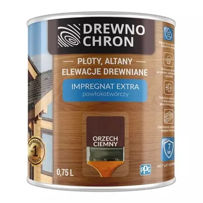 DREWNOCHRON Impregnat Powłokotwórczy Orzech Ciemny 0.75l