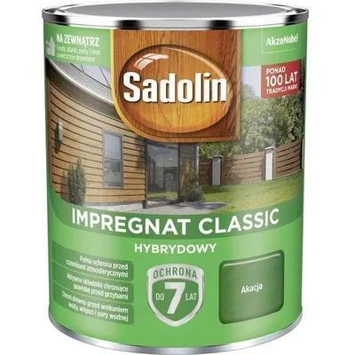 SADOLIN Impregnat Classic Hybrydowy 7 Lat Akacja 0.75l