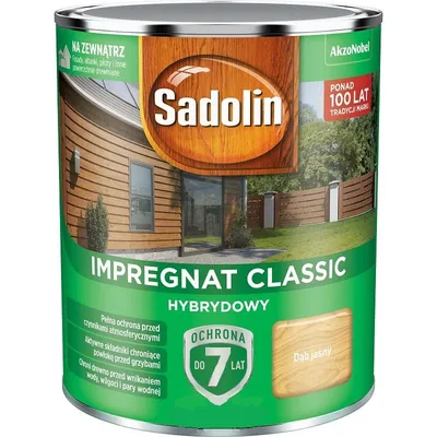 SADOLIN Impregnat Classic Hybrydow 7 Lat Dąb Jasny 0.75l