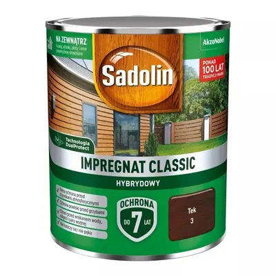 SADOLIN Impregnat Classic Hybrydowy 7 Lat Tek 4.5l