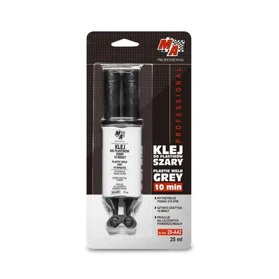 Klej Do Spawania Plastiku 10 Minut 25ml MA PROFESSIONAL - Szary