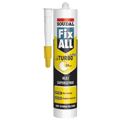 Uszczelniacz Hybrydowy Fix All Turbo 290ml SOUDAL - Biały