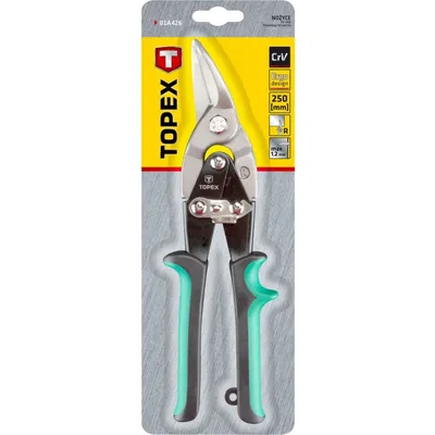 Nożyce Do Blachy Prawe 250mm TOPEX