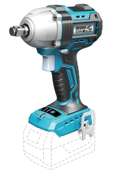 Klucz Udarowy Akumulatorowy 1/2'' 18V 450NM 0*AH Sas+ DEDRA